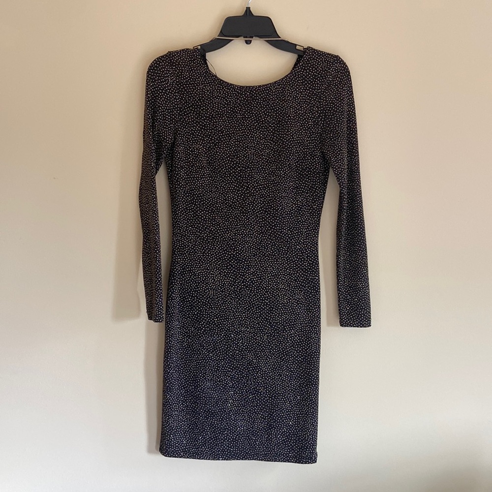 H&M Long Sleeve Shimmer Party Dress